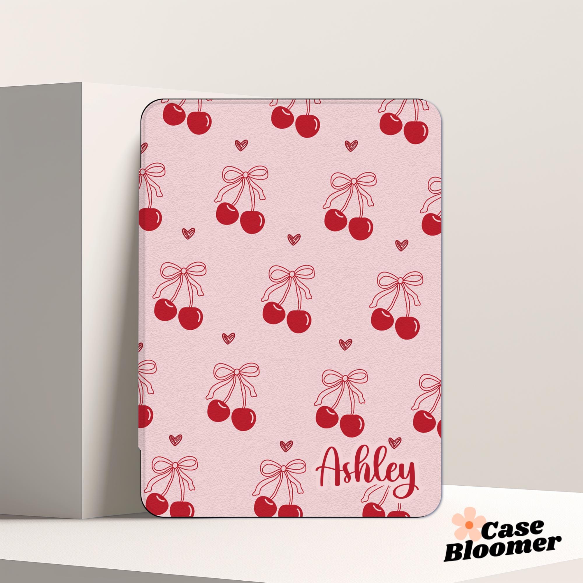 Pink Cherry Cute All New Kindle 12th 2024 Colorsoft Strap Case Paperwhite 11th 6.8 case kindle Oasis Kobo Clara Cover gift Auto Wake/Sleep
