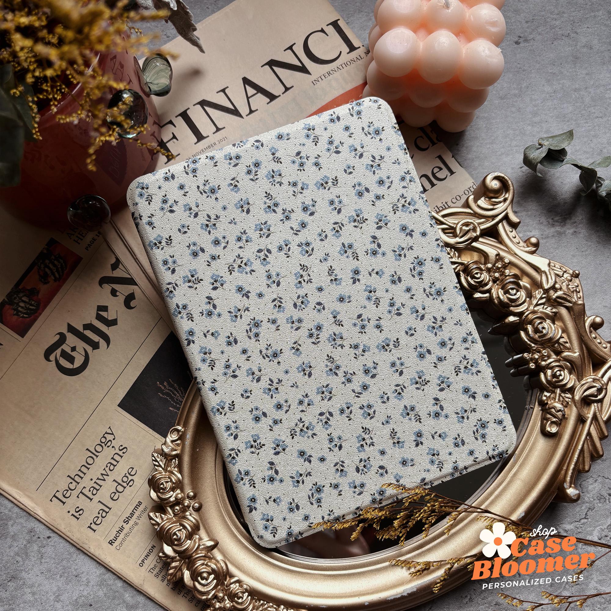 Floral Kindle Case with Strap 2024 Kindle Colorsoft Case Cover Paperwhite 12th 7-inch Kindle Oasis 11th Kobo Auto Wake Free Personalization