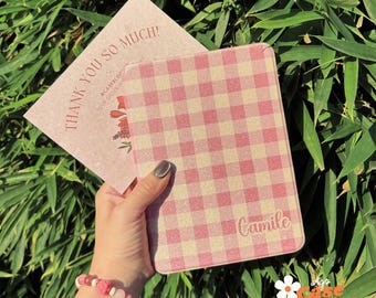 Pink Retro Checkerboard Kindle Paperwhite Case Custom Kindle Colorsoft Paperwhite Kindle Oasis case Kobo book cover kindle 6” 6.8” 10th 11th