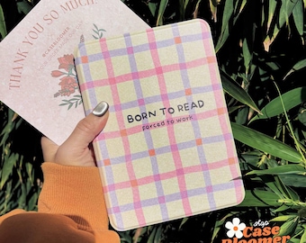 Born to Read Custom Name Girly All New Kindle 12th 7-inch 2024 Case Kindle Colorsoft Paperwhite 11th 6.8 Kobo kindle Oasis Personalized Gift