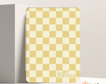 Custom Checkered Kindle Case Cover for Paperwhite 12th 2024, Kindle Colorsoft, Paperwhite 11th 6.8, Kindle 11th, Zodiac Sign Gift Kobo Clara