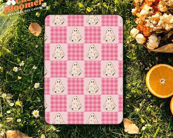 Halloween Ghost Pink Kindle Paperwhite Case Custom Kindle Colorsoft Paperwhite Magnetic Clear Back Kindle Oasis case kindle 6" 6.8” 7" 11th