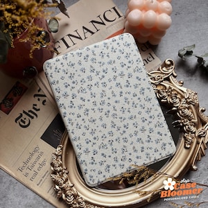 Aangepaste naam schattige bloemen iPad-hoesje iPad Pro 13 12,9 11 Air6/7 M3 A16 10e Mini7 iPad-hoesje automatisch activeren/slapen met potloodsleuf Cadeau voor haar