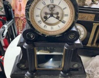 French antique mantel clock by Japy Freres. Circa 1870