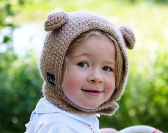 Bear Ears Child Bonnet