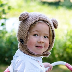 Polar Bear Ear Child Bonnet image 4