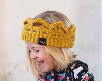 Crocheted Crown For Babies, Kids and Adults, Personalised, Crochet.