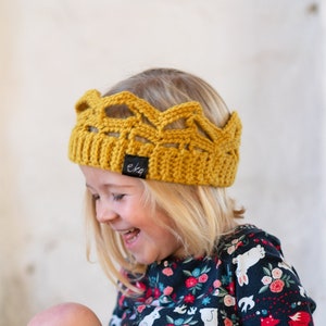Crocheted Crown For Babies, Kids and Adults, Personalised, Crochet.