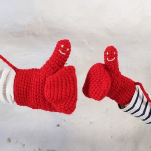 Mittens With Smiley Faces Handmade For Adults, Babies and Kids Red