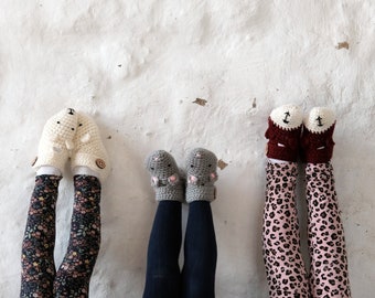 Mouse Slipper Sock Booties