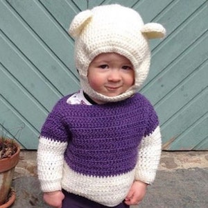 Polar Bear Ear Child Bonnet image 1