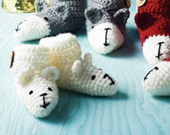 Polar Bear Slipper Sock Booties