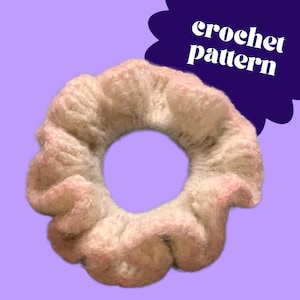 Crocheted Hair Scrunchie Pattern Digital Download