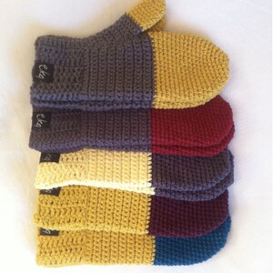 Organic Cotton Dip Dye Adult Mittens image 2