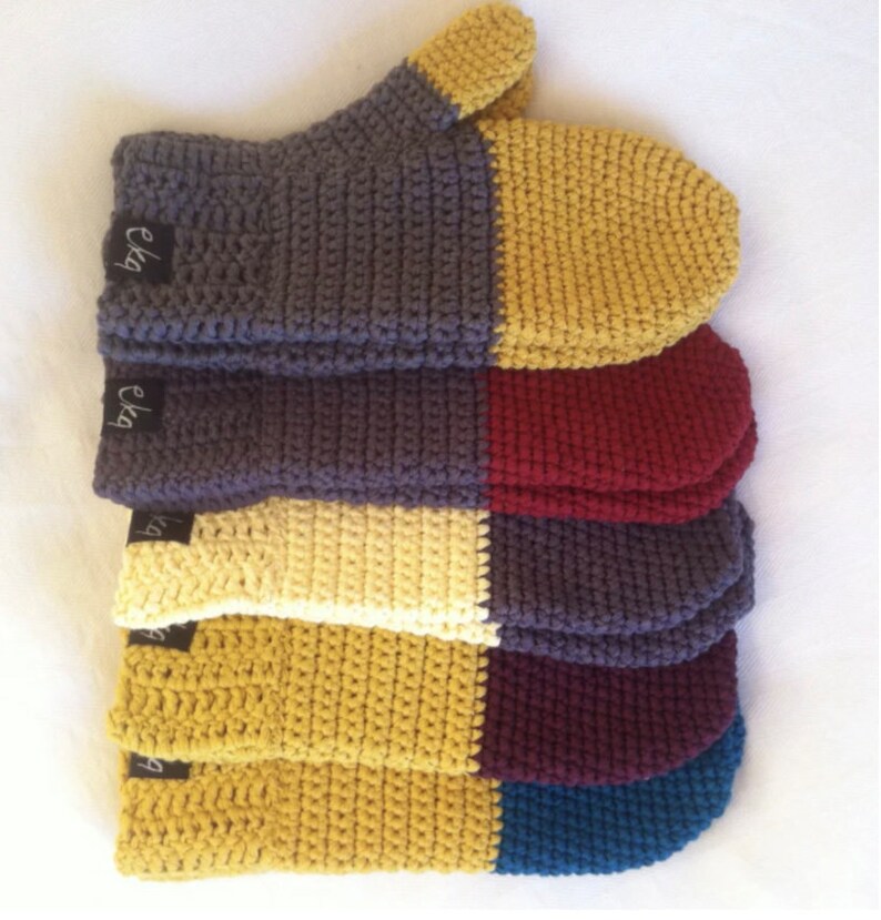 Organic Cotton Dip Dye Adult Mittens image 2