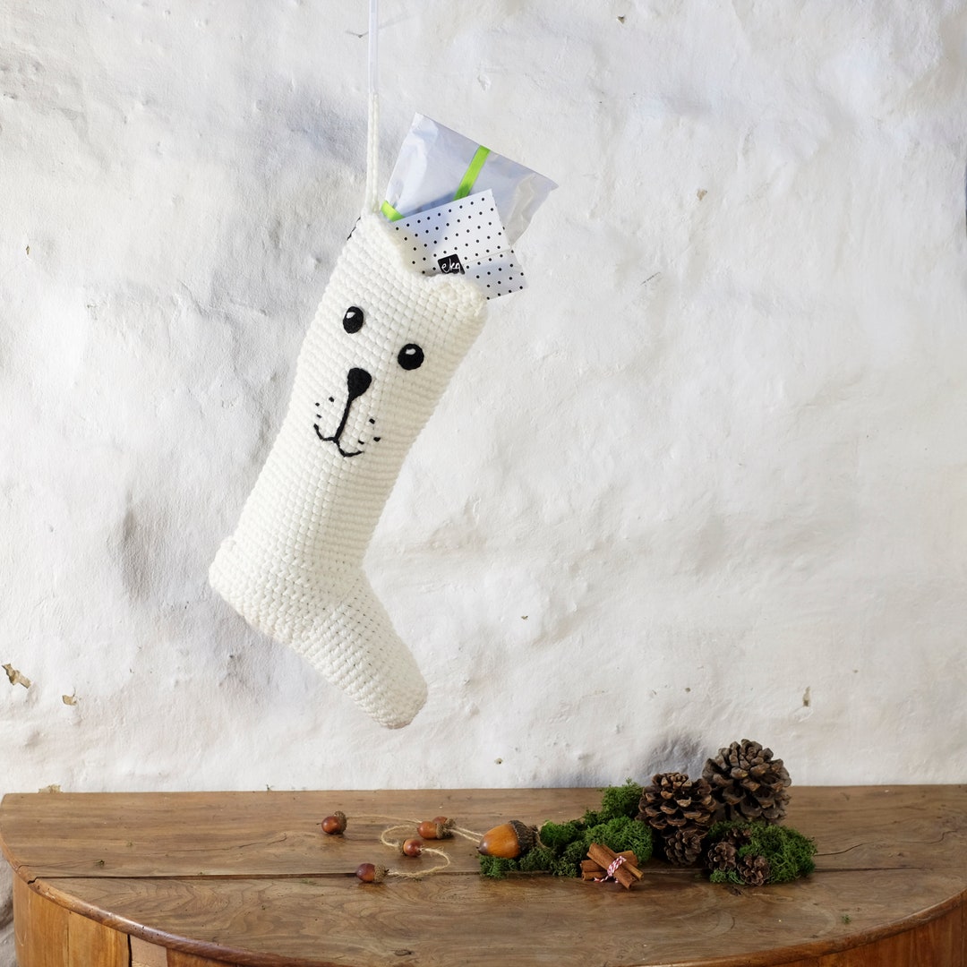 Handmade Chunky Polar Bear Christmas Stocking - Etsy