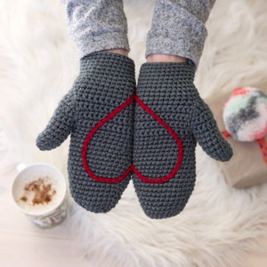 Mittens With Heart For Adult, Baby And Child image 10