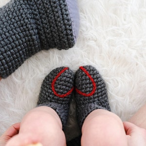 Botines de bebé de San Valentín con bordado de corazón de amor, regalo para bebés recién nacidos imagen 5