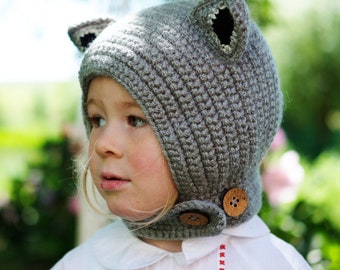 Wolf Ear Child Bonnet