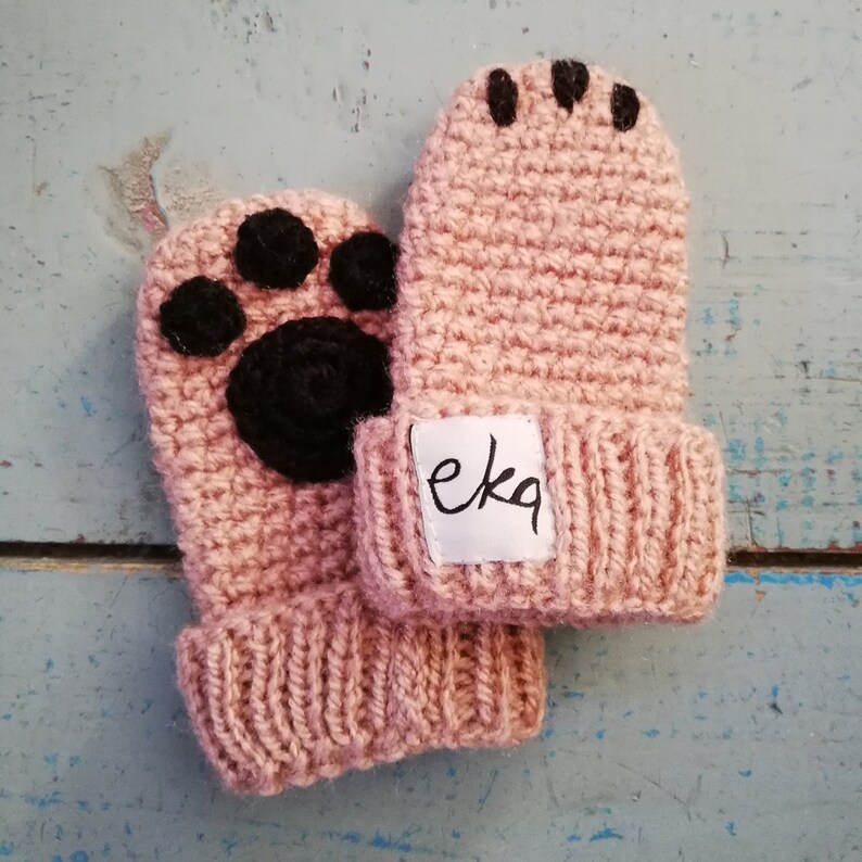 New Baby Mitten and Bootie Set Animal Paws image 4