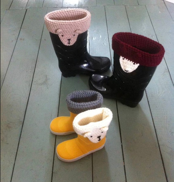 Wellington top boot toppers