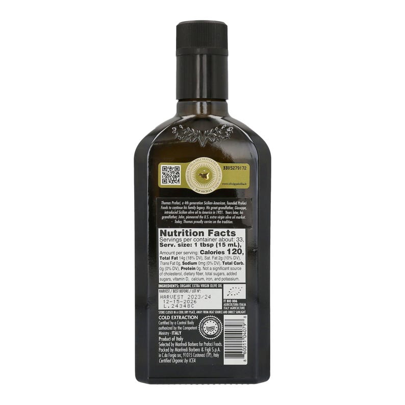 Profaci Organic Sicilian Extra Virgin Olive Oil image 2