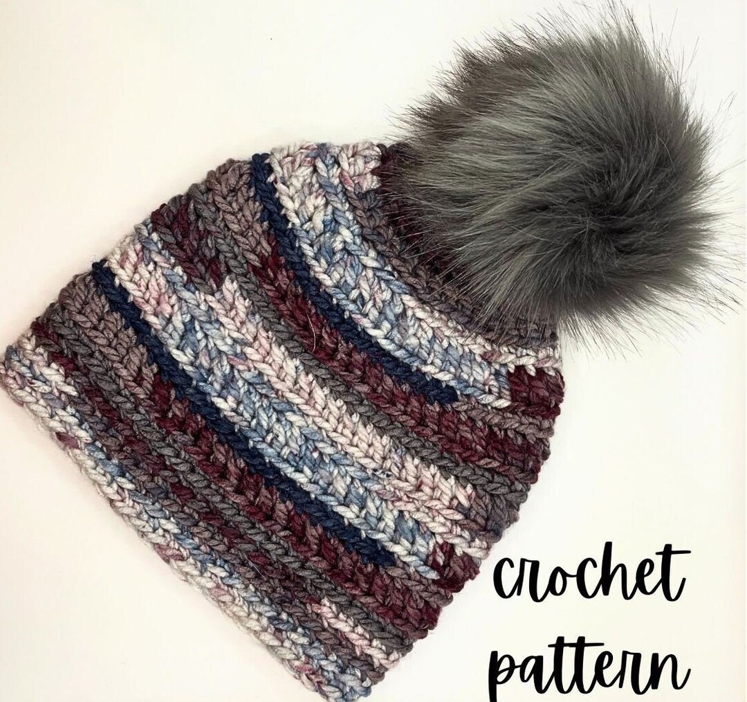 Easy Chunky Beanie Crochet Pattern - Etsy