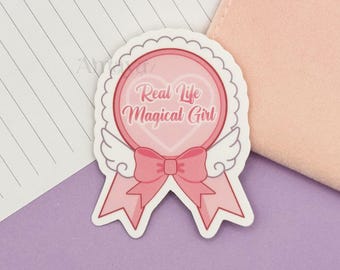 Real Life Magical Girl Sticker - Badge, Reward, Moon, Anime, Magic, Vibrant Matte Design