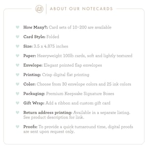 Papelería personalizada para parejas / Tarjeta de felicitación personalizada para recién casados o regalo de aniversario / Juego de papelería de lujo con tarjetas plegables / JEWEL imagen 11
