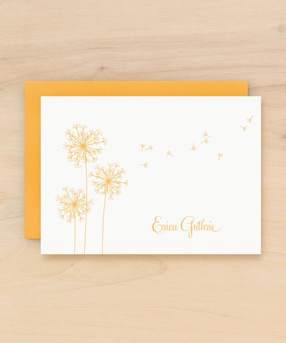 Dandelion Personalized Stationery Set | BREEZE
