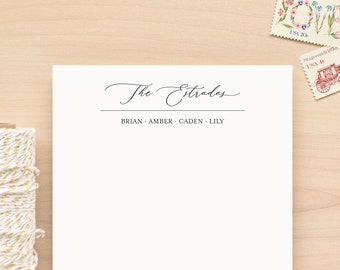 COZY Family Custom Notepad - Personalized Families