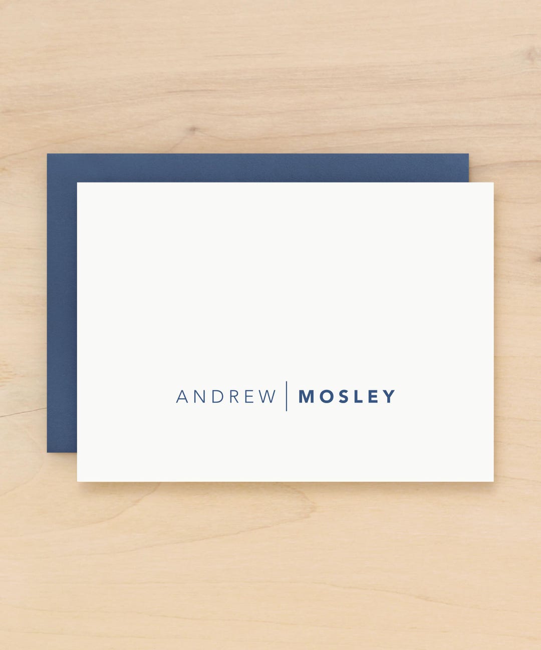 Personalized Stationery for Men With Name | Masculine Folded Custom ...