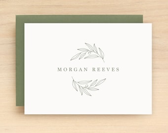 OLIVE Personalized Stationery Set - Elegant Personalized Stationary For Women