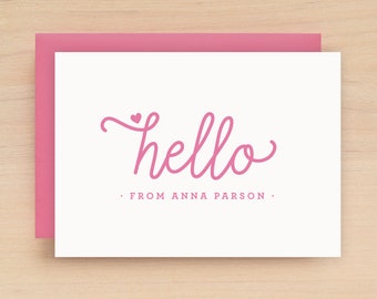 Monogram Stationary Set - Personalized Monogram Stationery Set - HELLO DESIGN