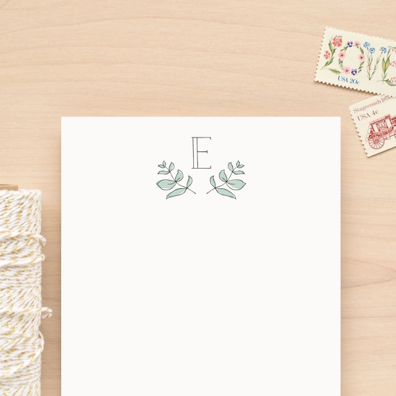 Monogram notepad, Personalized notepad, Custom note pad, Monogram note pad, Cute memo pad, Customized notepad, Pretty notepad | GARLAND