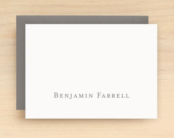 Stationery - CLASSIC Personalized Stationery Set - Personalized Stationary Set - Custom Personalized Notecard Set - Business Masculine