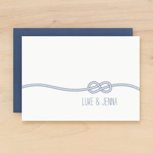Personalized notecard set | Stationery bestseller | Custom personalized stationary | Couples Gift Nautical Wedding Engagement | KNOT