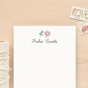 Flower notepad, Floral notepad, Cute memo pad, Personalized note pad, Pretty notepad, Personalized notepad, Custom notepad | GARDEN