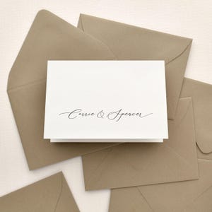 Couples Stationery Personalized Stationary for Couples - ROMANCE Design - Wedding Newlywed Bridal Shower Anniversary Engagement Gift