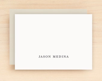 Stationery - REFINED Personalized Stationery Set - Personalized Stationary Set - Custom Personalized Notecard Set - Business Masculine