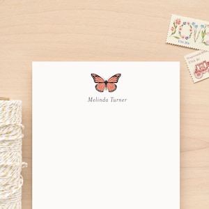 Butterfly notepad, Custom note pad, Personalized notepad, Cute memo pad, Custom notepad, Personalized note pad, Customized notepad | FLUTTER image 1
