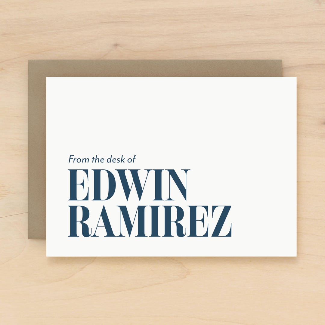 Custom Stationery Men, From the Desk of Stationary, Mens Stationery Set ...