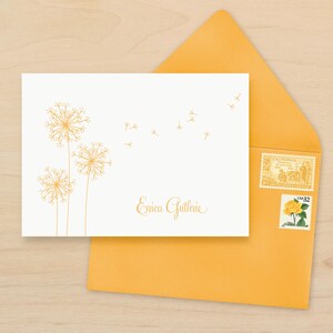 Dandelion Personalized Stationery Set | BREEZE image 2