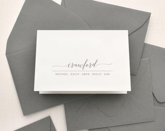 Personalized notecard set | Personalized stationery for couples | Custom stationary | Housewarming couples stationary set | GUILD