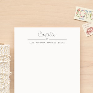 Personalized family notepad, Personalized notepad, Cute memo pad, Custom notepad, Personalized note pad, Custom note pad, Customized | CHARM