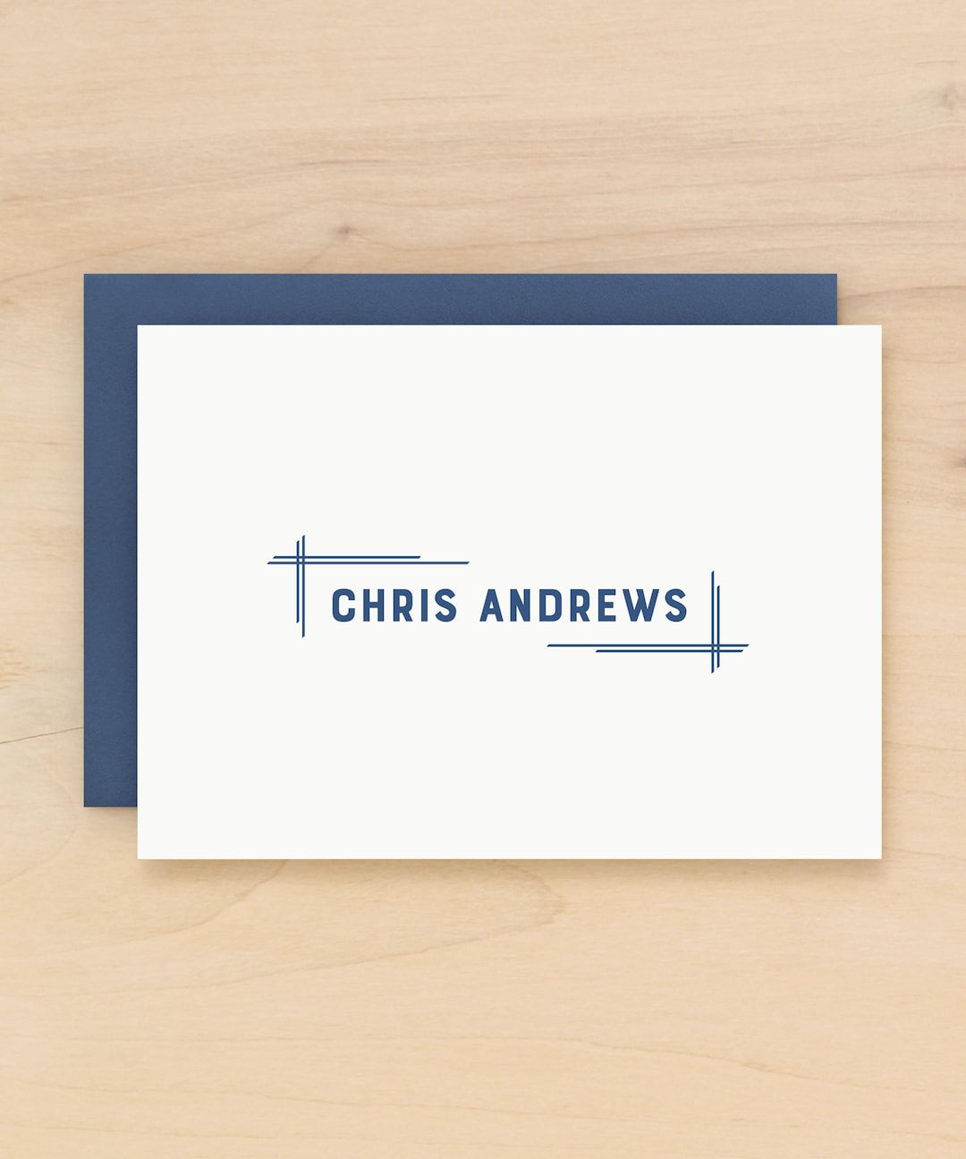 Folded Custom Note Cards With Envelopes | Professional Stationary Set ...