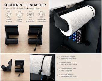 Kitchen roll holder for Adria Twin from 2025 onwards – flexible & with roll-off protection
