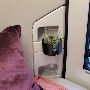 Cup/drink holder/wine glass holder - for 4 mm bridge - Adria Twin / panel van image 5