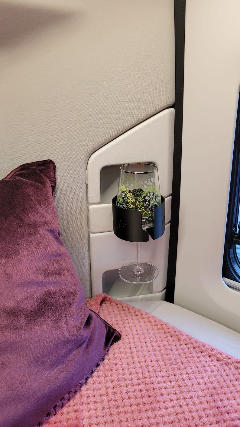 Cup/drink holder/wine glass holder - for 4 mm bridge - Adria Twin / panel van image 5