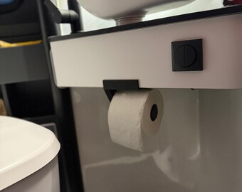 RFOUO Toilettenpapierhalter Aus Edelstahl – Schwenkbar, Doppelpfosten, Wandmontiert Für Bad & Wohnmobil